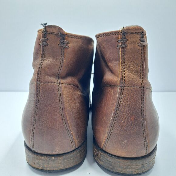 Frye Phillip Chukka Boots Mens Size 12 Brown Leather Lace Up Ankle Boots